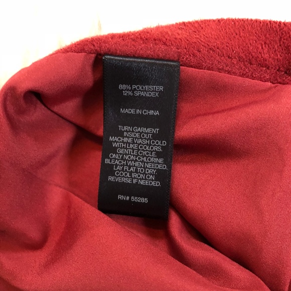 Express Skirts Nwt Rust Faux Suede Laser Cut Hem Mini Skirt 2 Poshmark